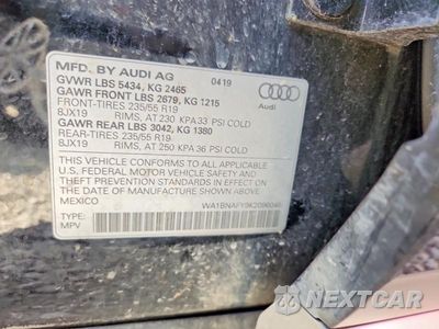 Zdjęcie 12 z 12 samochodu: 2019 AUDI Q5 PREMIUM PLUS VIN:WA1BNAFY9K2096046 - miniatura