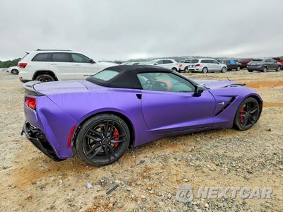 Trzecie zdjęcie samochodu z tyłu: 2014 CHEVROLET CORVETTE STINGRAY Z51 3LT VIN:1G1YM3D79E5120110 - miniatura