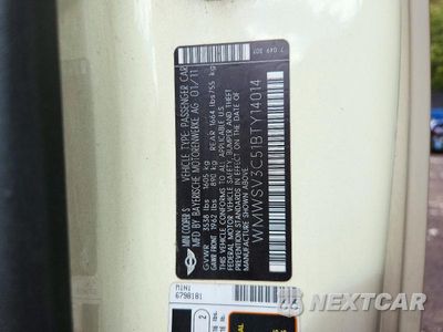 Zdjęcie 12 z 12 samochodu: 2011 MINI COOPER S VIN:WMWSV3C51BTY14014 - miniatura