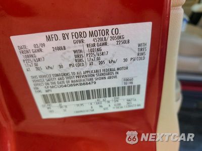 Zdjęcie 13 z 13 samochodu: 2009 FORD ESCAPE LIMITED VIN:1FMCU04G89KB88479 - miniatura