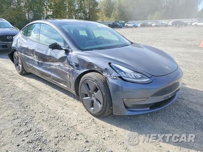 Czwarte zdjęcie samochodu z boku: 2021 TESLA MODEL 3 VIN:5YJ3E1EB4MF862000 - miniatura