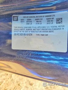 Zdjęcie 12 z 12 samochodu: 2011 CHEVROLET CAMARO LT VIN:2G1FC1ED1B9161574 - miniatura