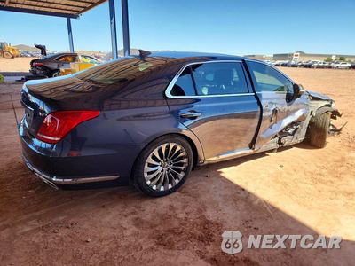 Trzecie zdjęcie samochodu z tyłu: 2017 GENESIS G90 5.0 ULTIMATE VIN:KMHG54JH1HU024979 - miniatura