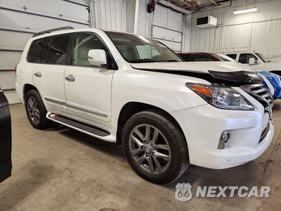 Czwarte zdjęcie samochodu z boku: 2014 LEXUS LX 570 VIN:JTJHY7AX2E4162001 - miniatura