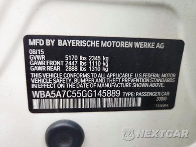 Zdjęcie 12 z 12 samochodu: 2016 BMW 528 XI VIN:WBA5A7C55GG145889 - miniatura