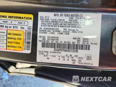 Zdjęcie 12 z 12 samochodu: 2016 FORD FUSION SE VIN:3FA6P0T96GR213230 - miniatura