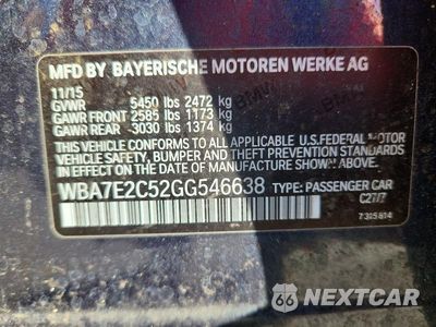 Zdjęcie 13 z 13 samochodu: 2016 BMW 740 I VIN:WBA7E2C52GG546638 - miniatura