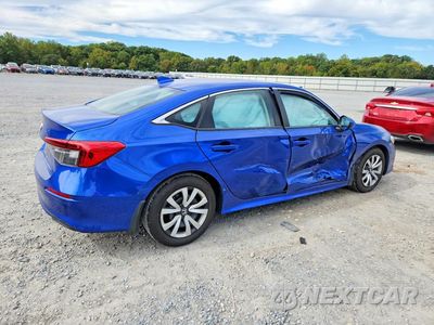 Trzecie zdjęcie samochodu z tyłu: 2022 HONDA CIVIC LX VIN:2HGFE2F21NH506330 - miniatura
