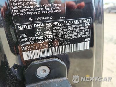 Zdjęcie 12 z 12 samochodu: 2008 MERCEDES-BENZ CL 63 AMG VIN:WDDEJ77X88A014254 - miniatura