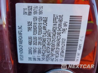 Zdjęcie 14 z 14 samochodu: 2017 ACURA RDX VIN:5J8TB4H31HL016121 - miniatura