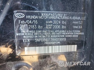 Zdjęcie 12 z 12 samochodu: 2017 HYUNDAI ELANTRA LIMITED VIN:5NPD84LF7HH019919 - miniatura