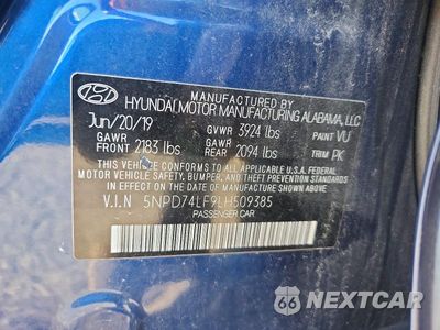 Zdjęcie 12 z 12 samochodu: 2020 HYUNDAI ELANTRA SE VIN:5NPD74LF9LH509385 - miniatura