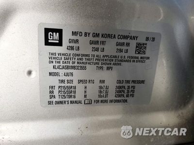Zdjęcie 14 z 14 samochodu: 2021 BUICK ENCORE PREFERRED VIN:KL4CJASBXMB323555 - miniatura