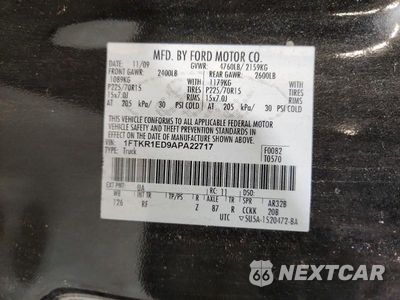 Zdjęcie 12 z 12 samochodu: 2010 FORD RANGER SUPER CAB VIN:1FTKR1ED9APA22717 - miniatura