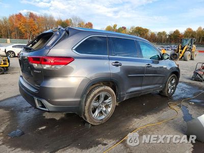 Trzecie zdjęcie samochodu z tyłu: 2017 TOYOTA HIGHLANDER HYBRID LIMITED PLATINUM VIN:5TDDGRFH3HS020704 - miniatura