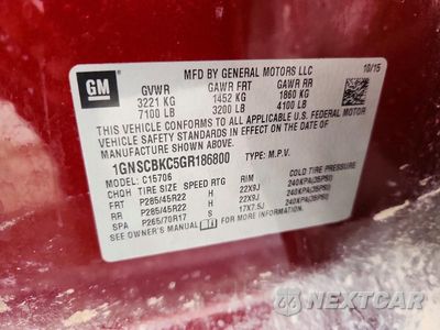Zdjęcie 13 z 13 samochodu: 2016 CHEVROLET TAHOE C1500 LT VIN:1GNSCBKC5GR186800 - miniatura