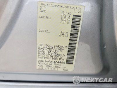 Zdjęcie 13 z 13 samochodu: 2016 NISSAN ALTIMA 2.5 S VIN:1N4AL3AP7GN324896 - miniatura