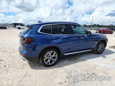 Trzecie zdjęcie samochodu z tyłu: 2022 BMW X3 SDRIVE30I VIN:5UX43DP06N9L42642 - miniatura