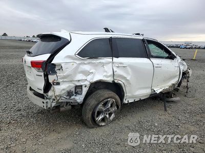 Trzecie zdjęcie samochodu z tyłu: 2019 TOYOTA HIGHLANDER HYBRID LIMITED PLATINUM VIN:5TDDGRFH4KS061236 - miniatura