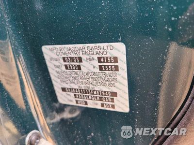 Zdjęcie 12 z 12 samochodu: 2003 JAGUAR S-TYPE VIN:SAJEA01T13FM87949 - miniatura