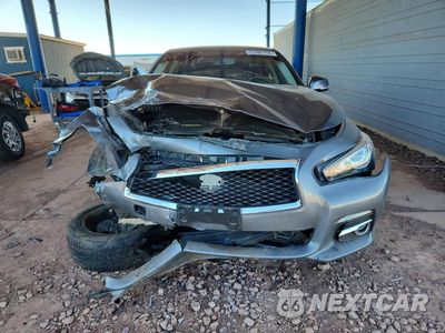 Piąte zdjęcie samochodu w środku: 2015 INFINITI Q50 PREMIUM VIN:JN1BV7AR8FM410016 - miniatura