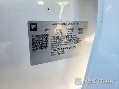 Zdjęcie 13 z 13 samochodu: 2023 CHEVROLET MALIBU LT VIN:1G1ZD5ST5PF140576 - miniatura