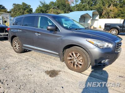 Czwarte zdjęcie samochodu z boku: 2013 INFINITI JX35 BASE VIN:5N1AL0MN5DC306788 - miniatura