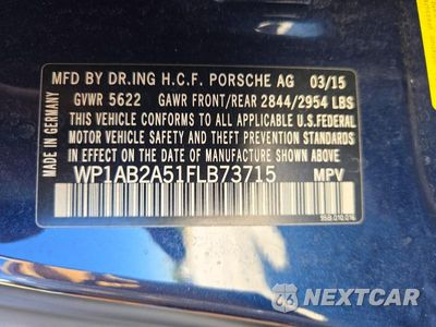Zdjęcie 13 z 13 samochodu: 2015 PORSCHE MACAN S VIN:WP1AB2A51FLB73715 - miniatura