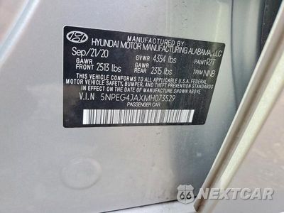 Zdjęcie 12 z 12 samochodu: 2021 HYUNDAI SONATA SE VIN:5NPEG4JAXMH073529 - miniatura