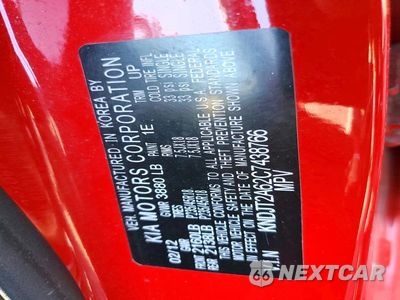 Zdjęcie 12 z 12 samochodu: 2012 KIA SOUL ! VIN:KNDJT2A62C7438766 - miniatura