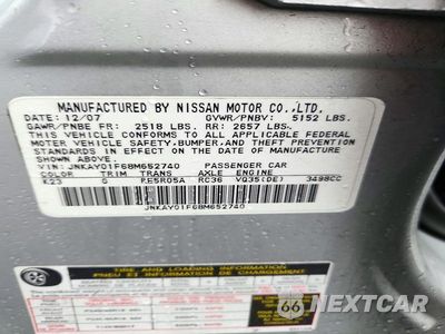 Zdjęcie 12 z 12 samochodu: 2008 INFINITI M35 X VIN:JNKAY01F68M652740 - miniatura