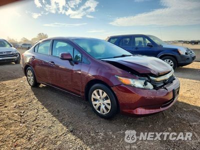Czwarte zdjęcie samochodu z boku: 2012 HONDA CIVIC LX VIN:19XFB2F56CE062730 - miniatura