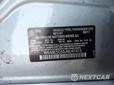 Zdjęcie 12 z 12 samochodu: 2018 BMW 320 XI VIN:WBA8E5G59JNU47415 - miniatura