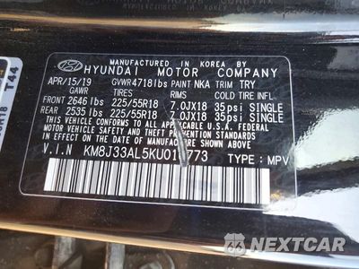 Zdjęcie 13 z 13 samochodu: 2019 HYUNDAI TUCSON LIMITED VIN:KM8J33AL5KU016773 - miniatura