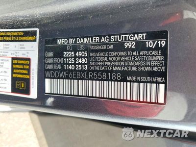 Zdjęcie 12 z 12 samochodu: 2020 MERCEDES-BENZ C 43 AMG VIN:WDDWF6EBXLR558188 - miniatura