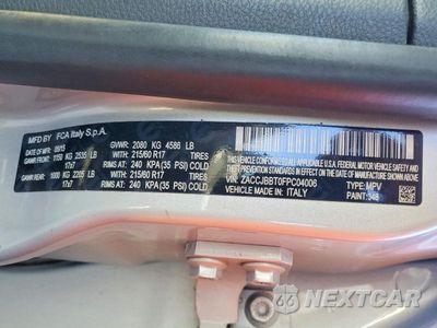 Zdjęcie 14 z 14 samochodu: 2015 JEEP RENEGADE LATITUDE VIN:ZACCJBBT0FPC04006 - miniatura