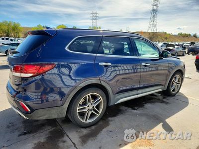 Trzecie zdjęcie samochodu z tyłu: 2017 HYUNDAI SANTA FE LIMITED ULTIMATE VIN:KM8SRDHF3HU168584 - miniatura
