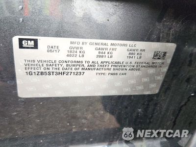 Zdjęcie 12 z 12 samochodu: 2017 CHEVROLET MALIBU LS VIN:1G1ZB5ST3HF271237 - miniatura