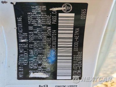 Zdjęcie 12 z 12 samochodu: 2008 TOYOTA AVALON LIMITED VIN:4T1BK36B38U307014 - miniatura