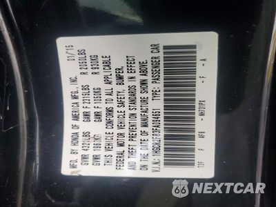 Zdjęcie 12 z 12 samochodu: 2015 HONDA ACCORD EXL VIN:1HGCR2F83FA094651 - miniatura