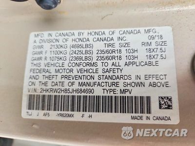 Zdjęcie 12 z 12 samochodu: 2018 HONDA CR-V EXL VIN:2HKRW2H85JH684690 - miniatura