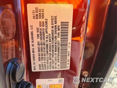 Zdjęcie 13 z 13 samochodu: 2021 HONDA PILOT EX VIN:5FNYF6H34MB072877 - miniatura