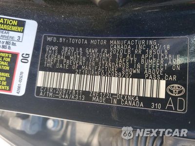 Zdjęcie 12 z 12 samochodu: 2018 TOYOTA COROLLA LE VIN:2T1BURHE0JC089707 - miniatura