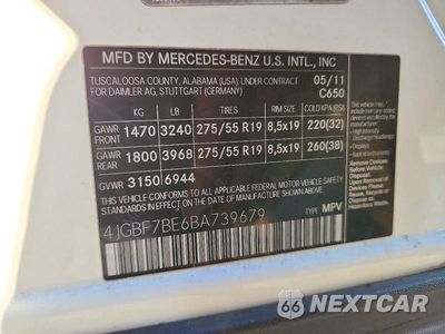 Zdjęcie 14 z 14 samochodu: 2011 MERCEDES-BENZ GL 450 4MATIC VIN:4JGBF7BE6BA739679 - miniatura