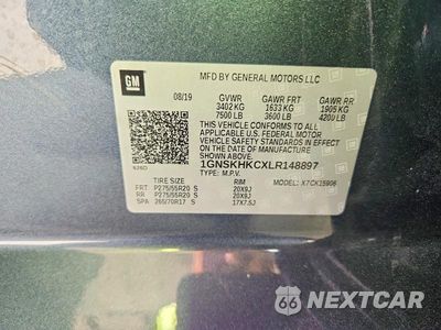 Zdjęcie 13 z 13 samochodu: 2020 CHEVROLET SUBURBAN K1500 LT VIN:1GNSKHKCXLR148897 - miniatura