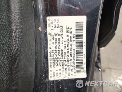 Zdjęcie 12 z 12 samochodu: 2006 HONDA CR-V LX VIN:JHLRD78546C043738 - miniatura