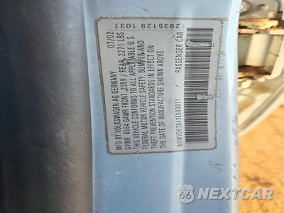 Zdjęcie 12 z 12 samochodu: 2003 VOLKSWAGEN PASSAT GLS VIN:WVWVD63B43E080811 - miniatura