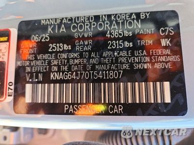 Zdjęcie 13 z 13 samochodu: 2026 KIA K5 GT LINE VIN:KNAG64J70T5411807 - miniatura