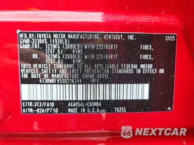 Zdjęcie 13 z 13 samochodu: 2025 TOYOTA RAV4 HYBRID XLE VIN:4T3RWRFV5SU216244 - miniatura