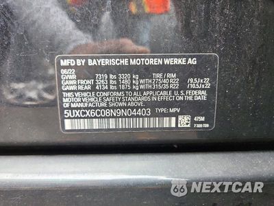 Zdjęcie 13 z 13 samochodu: 2022 BMW X7 M50I VIN:5UXCX6C08N9N04403 - miniatura